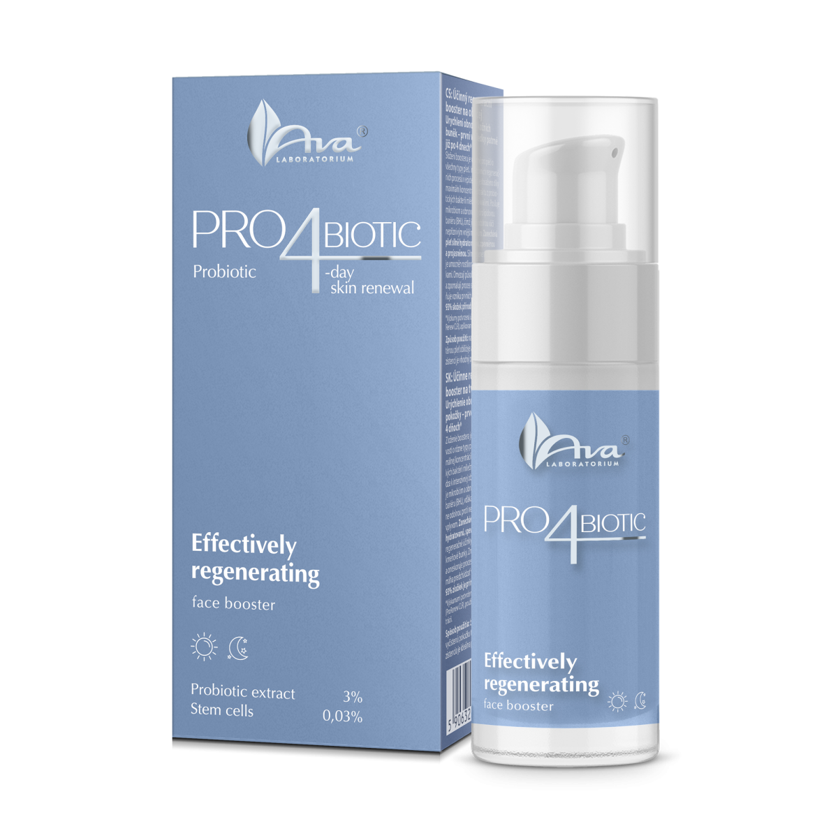 AVA Laboratorium Pro4Biotic atjaunojošs sejas boosters 30 ml