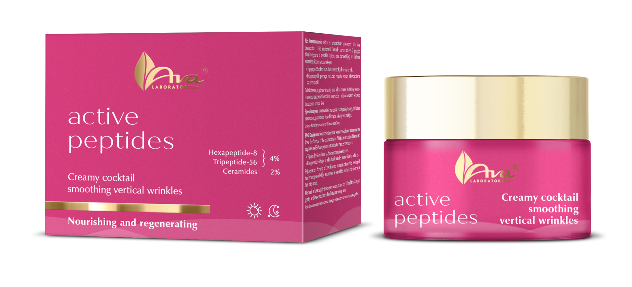 AVA Laboratorium Active Peptides- Krēms mīmikas grumbu mazināšanai 50 ml