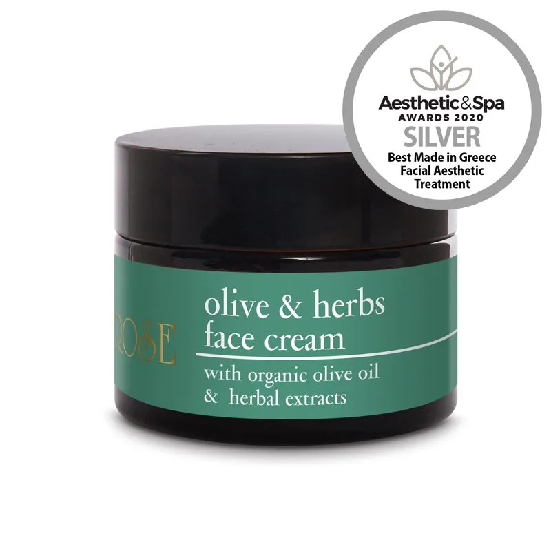 Olive and Herbs Face Cream – Mitrinošs, barojošs krēms ar olīvu ekstraktu